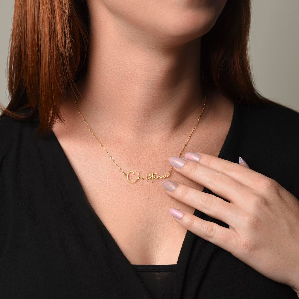 Signature Name Necklace – Dan Phillips