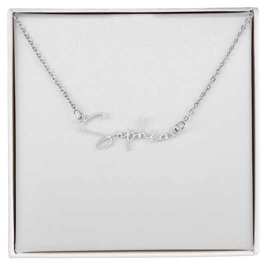 Signature Name Necklace – Dan Phillips