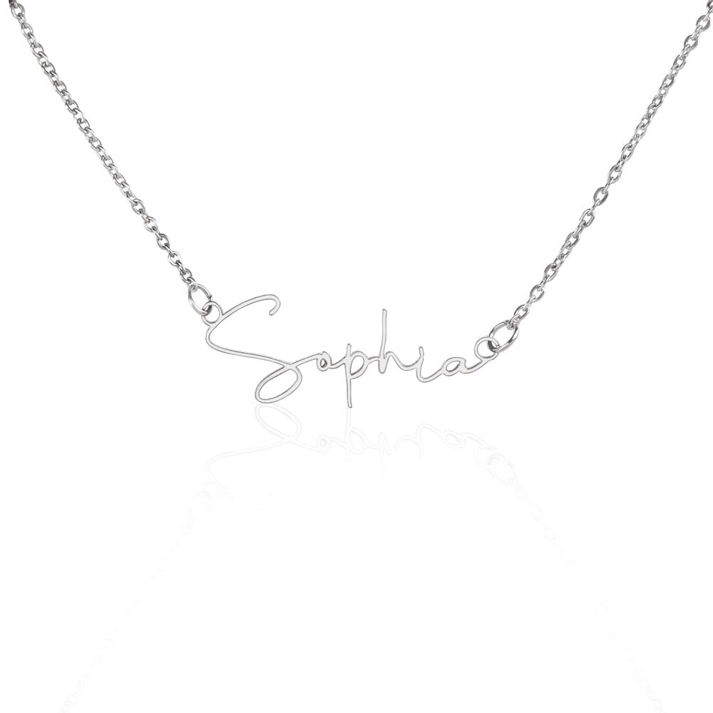 Signature Name Necklace – Dan Phillips