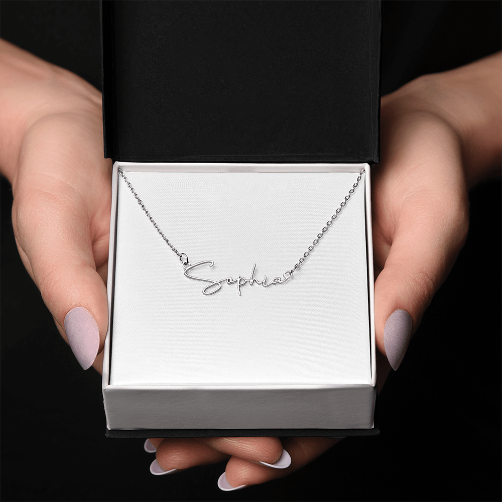 Signature Name Necklace – Dan Phillips