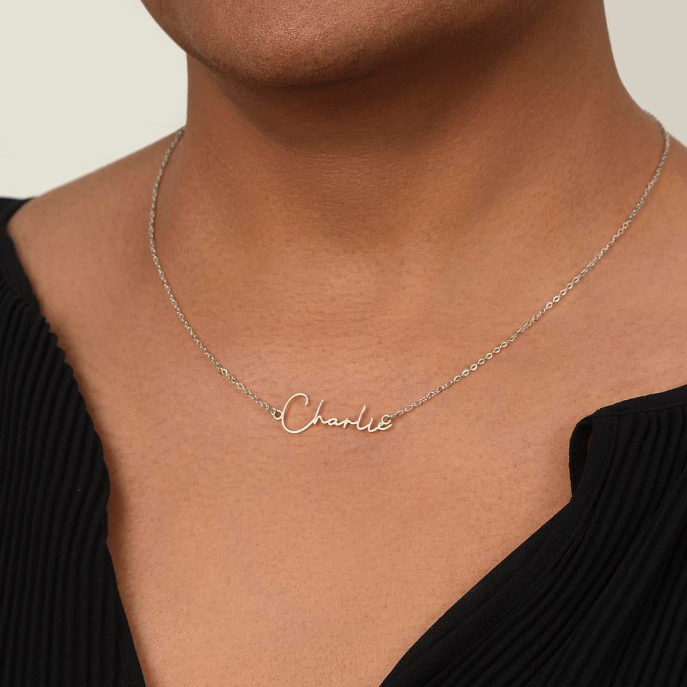 Signature Name Necklace – Dan Phillips
