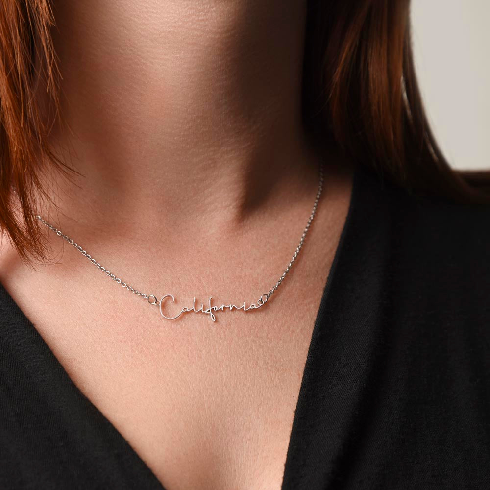 Signature Name Necklace – Dan Phillips