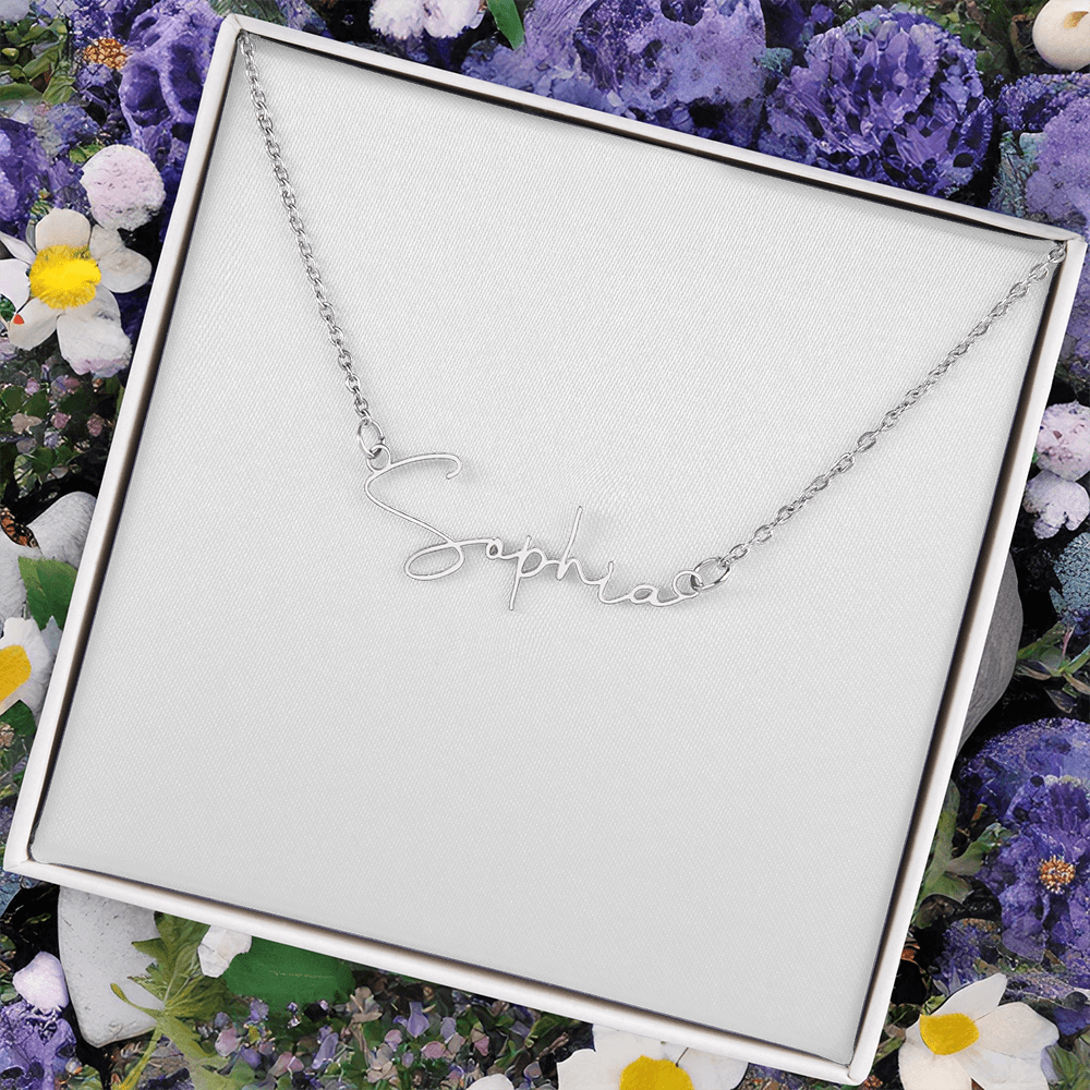 Signature Name Necklace – Dan Phillips