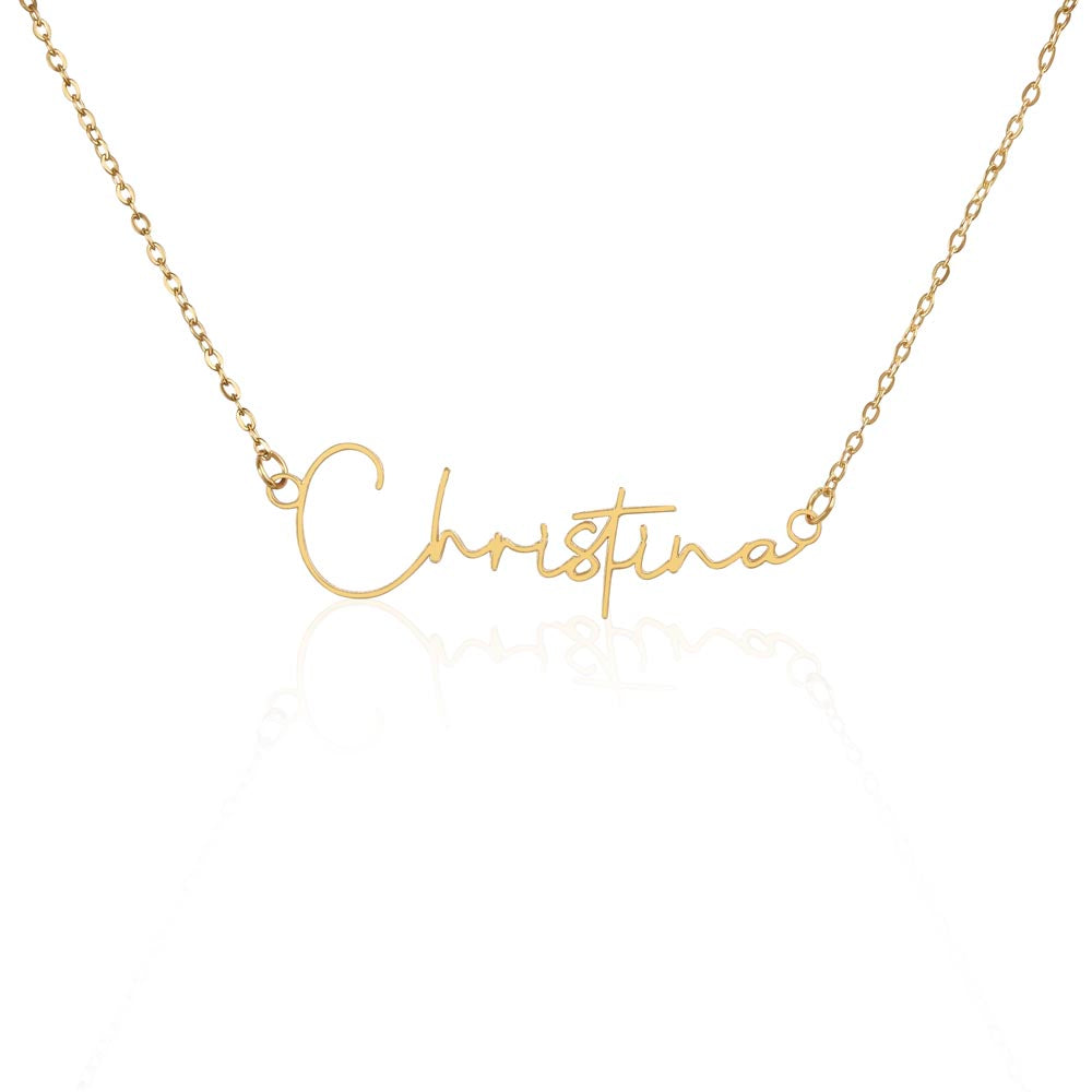 Signature Name Necklace – Dan Phillips