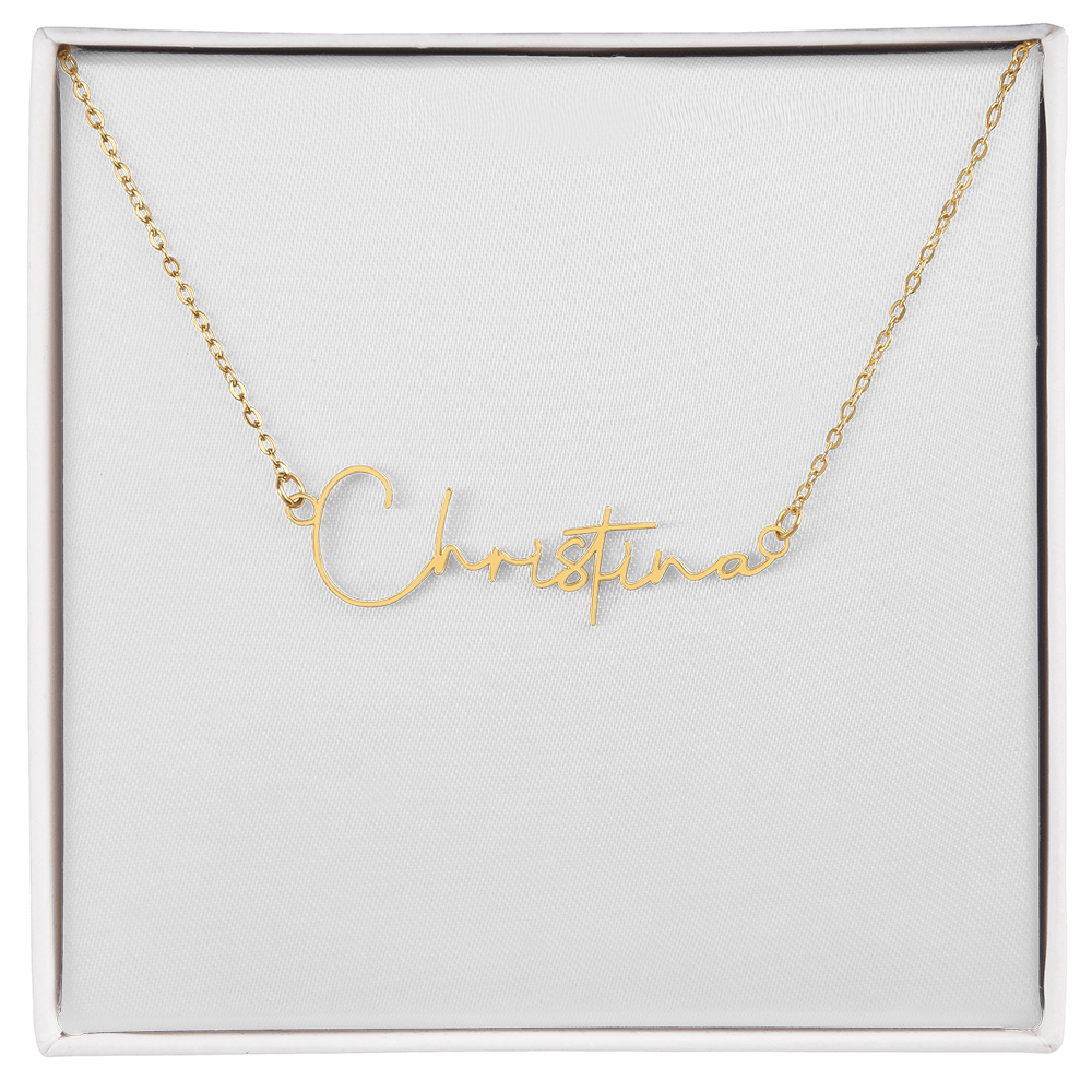Signature Name Necklace – Dan Phillips