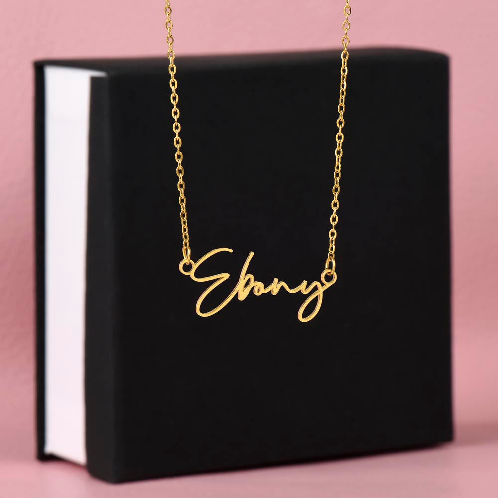 Signature Name Necklace – Dan Phillips