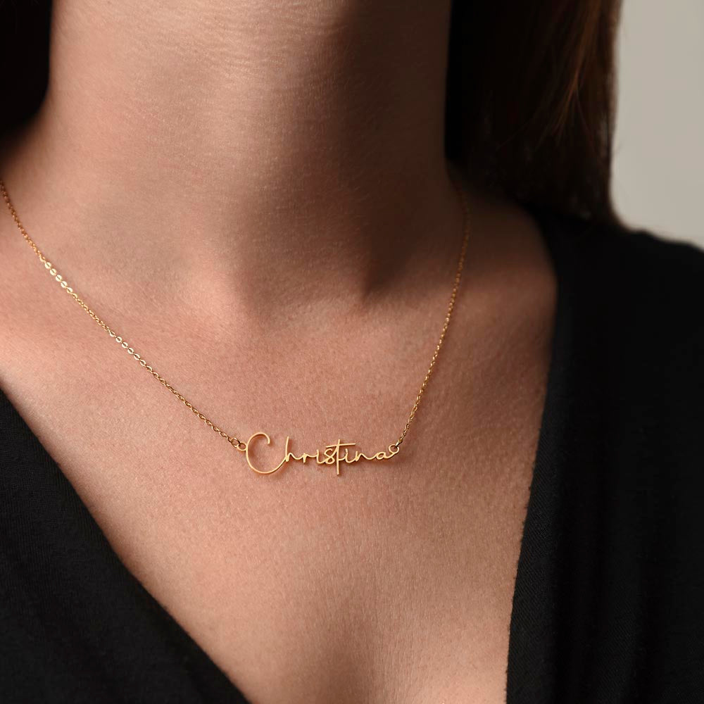 Signature Name Necklace – Dan Phillips