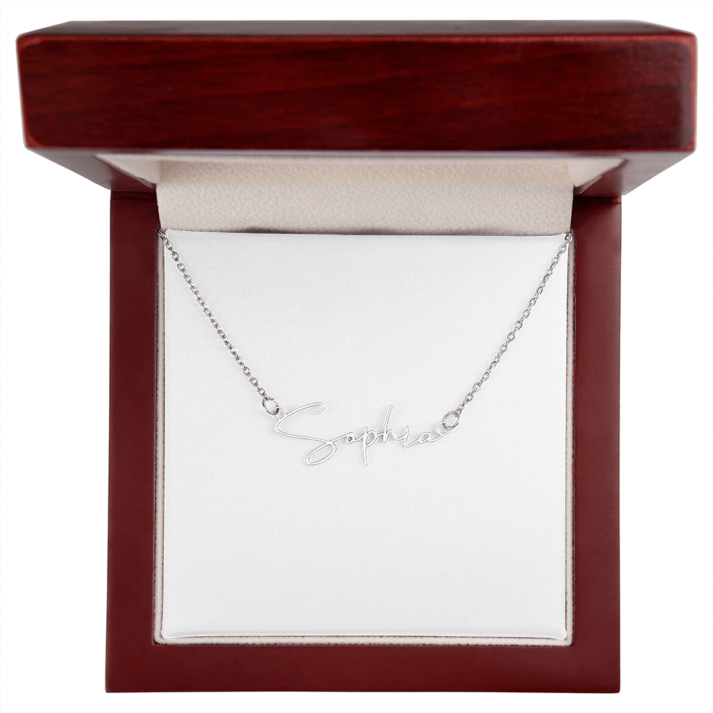Signature Name Necklace – Dan Phillips