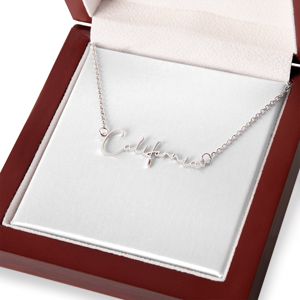 Signature Name Necklace – Dan Phillips