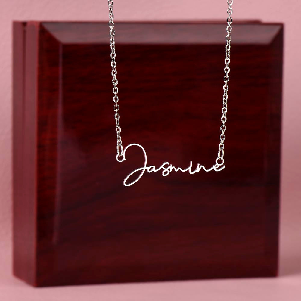 Signature Name Necklace – Dan Phillips