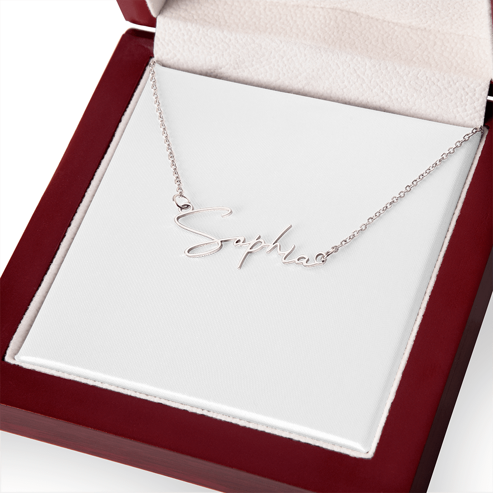 Signature Name Necklace – Dan Phillips