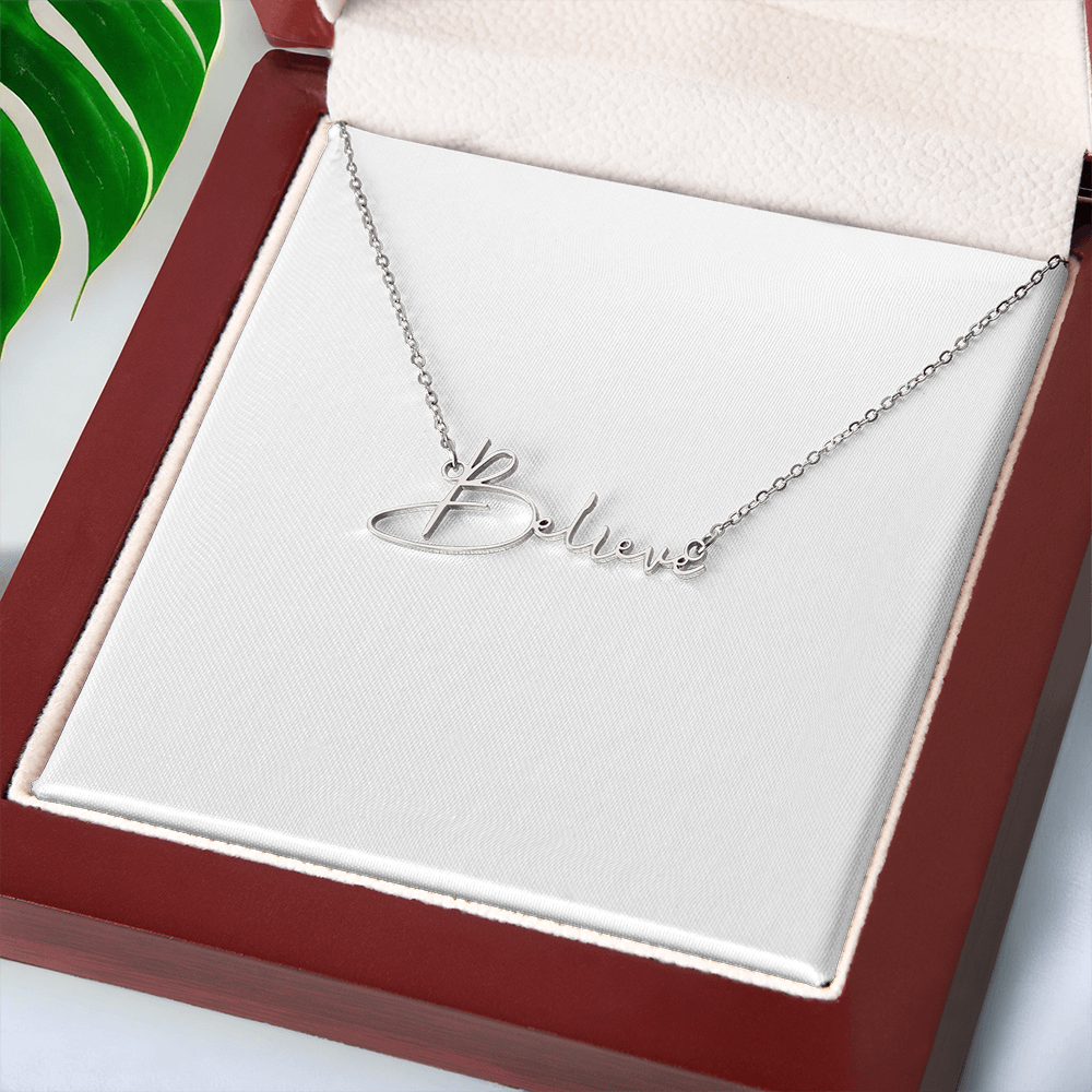 Signature Name Necklace – Dan Phillips