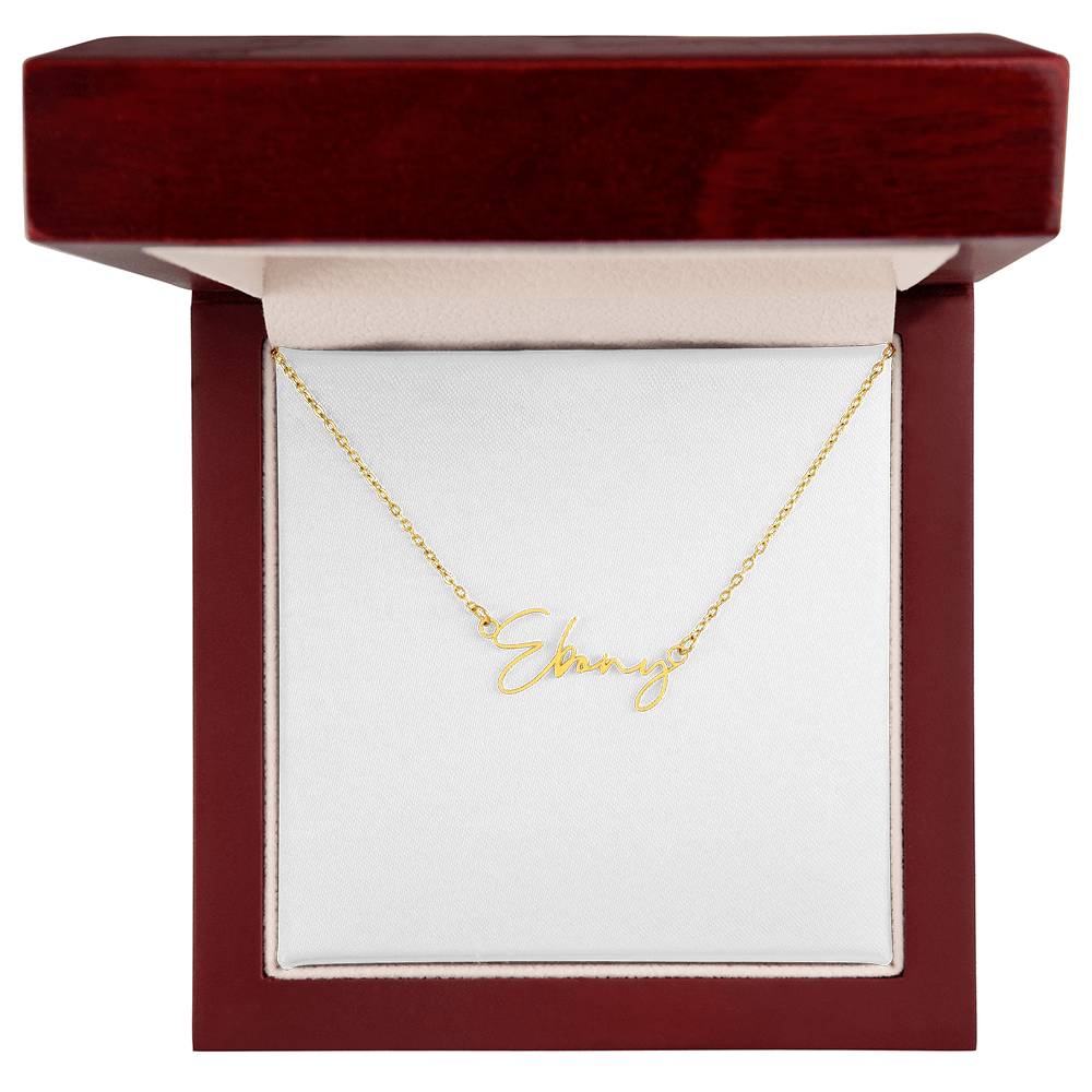 Signature Name Necklace – Dan Phillips