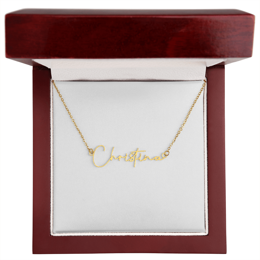 Signature Name Necklace – Dan Phillips