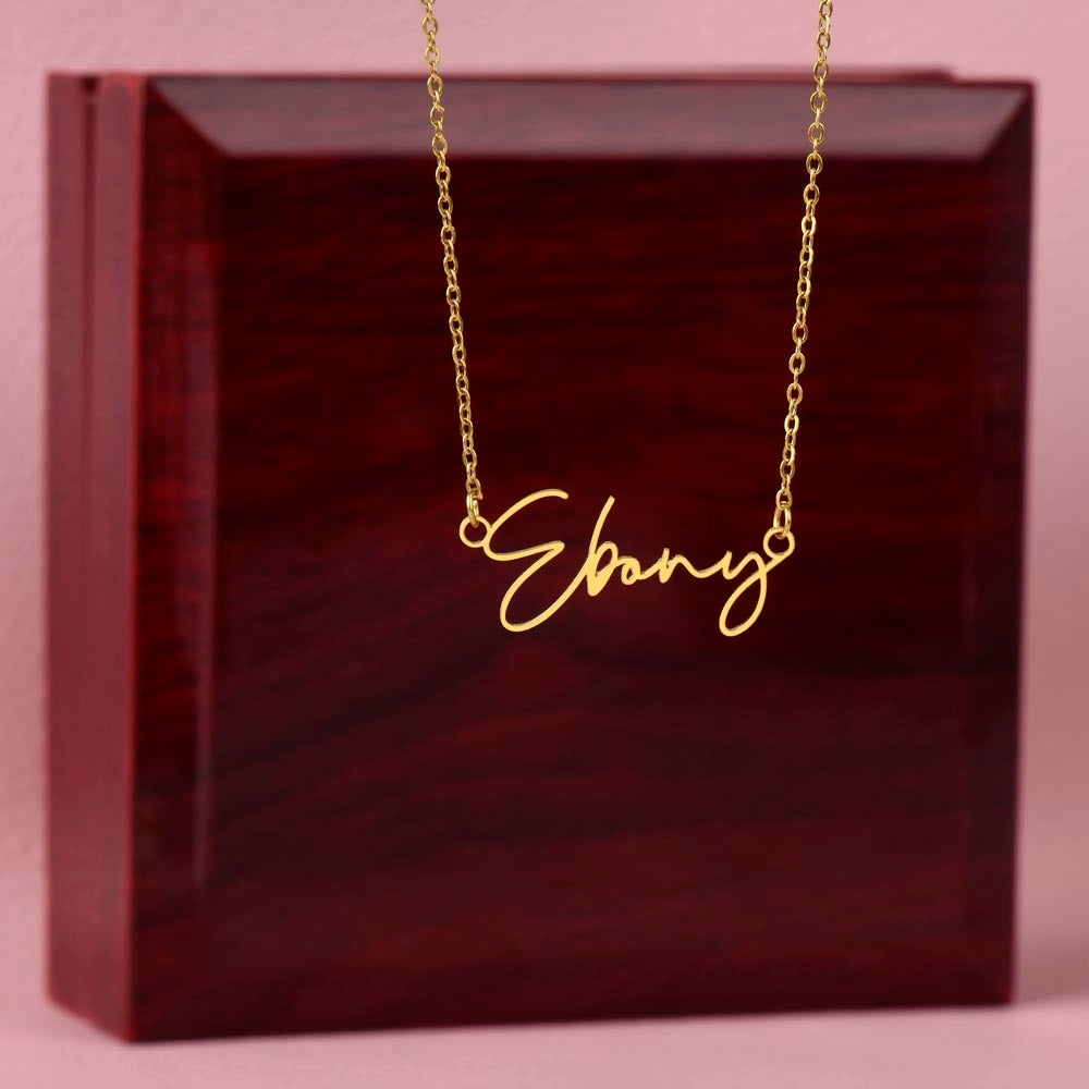 Signature Name Necklace – Dan Phillips