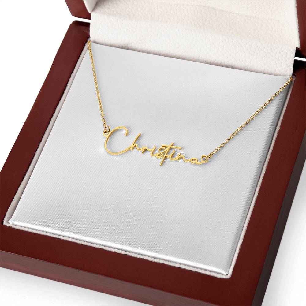 Signature Name Necklace – Dan Phillips