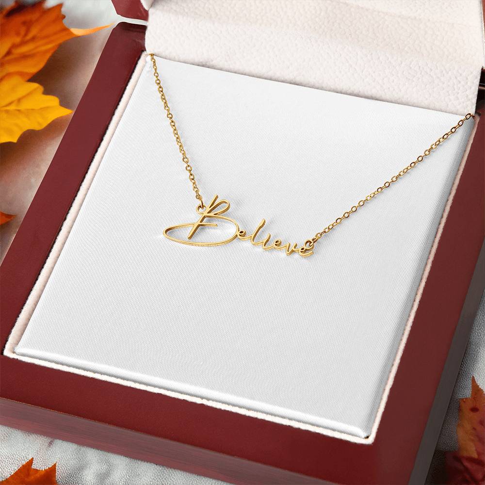 Signature Name Necklace – Dan Phillips